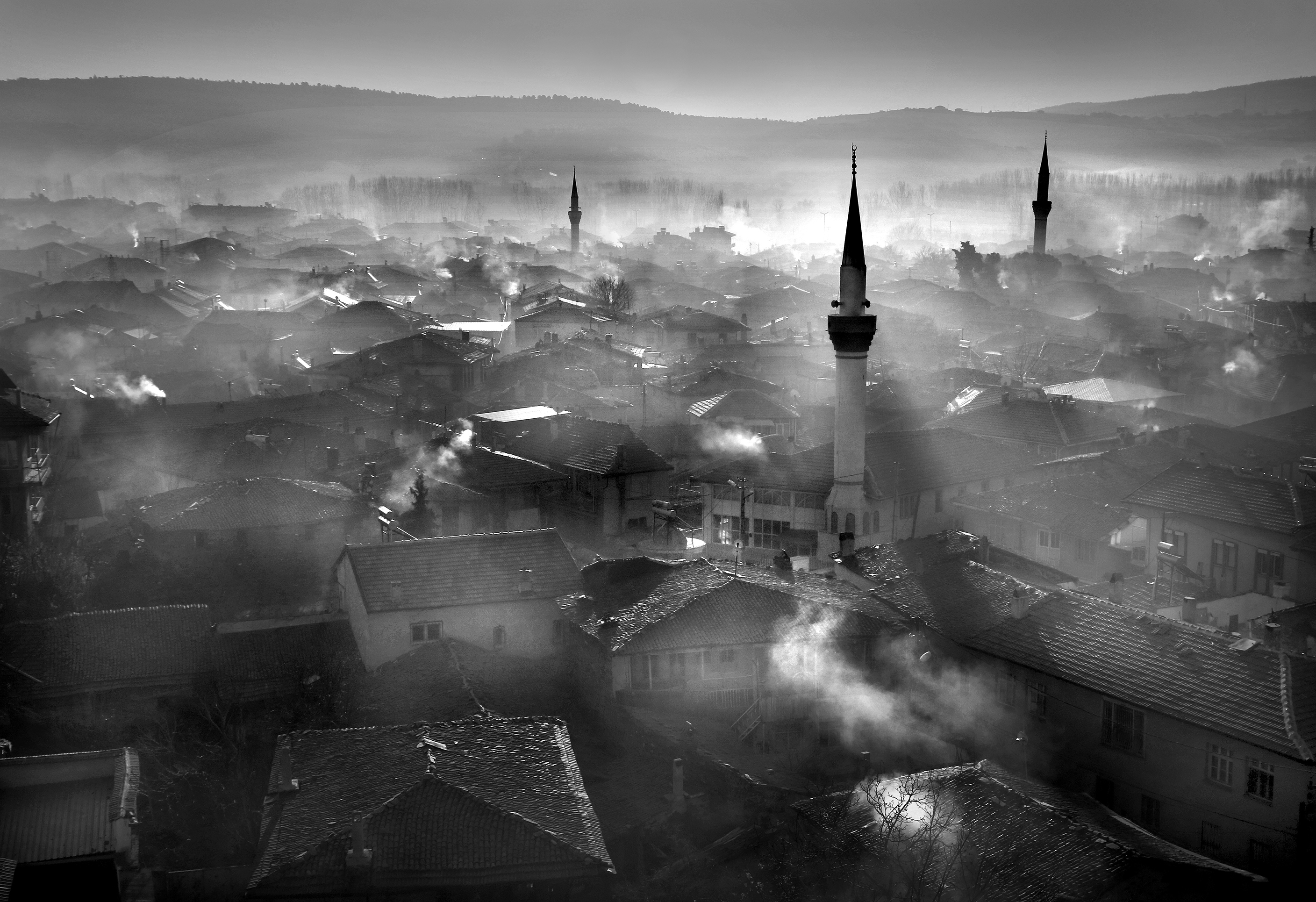 Kula peri bacaları gün batımı